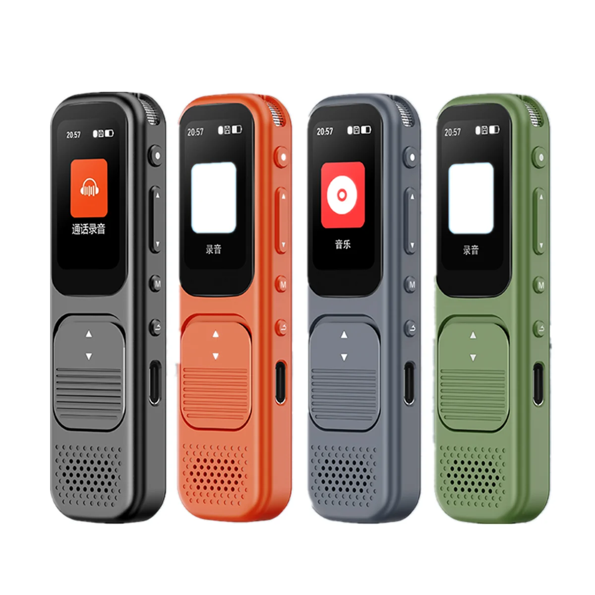 

128GB Digital Voice Recorder Bluetooth Speech-to-text Noise Reduction AB Repeat HD Recording Pen With Playback 8GB MP3 Player