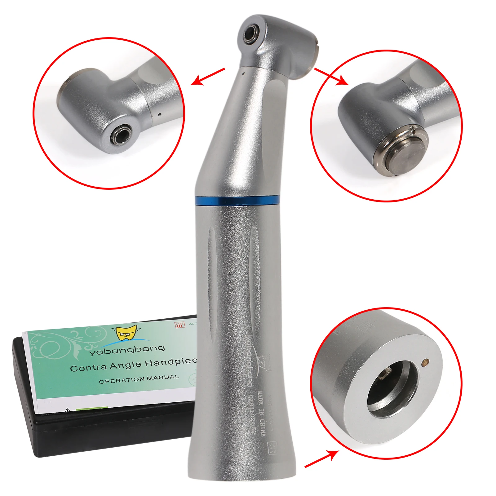 

Hot sale! yabangbang NSK Style Dental Low Speed Contra Angle Inner Water Push Button Handpiece WY