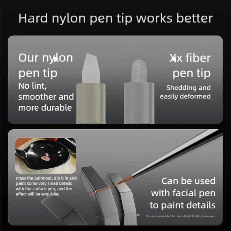 علامات ألوان مطلية بالكهرباء من Stedi لأقلام تلوين طلاء النايلون Gundam GK #3