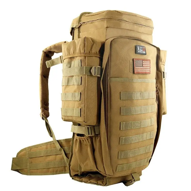 

70L Tactical Backpack High Capacity for Men Outdoor Hiking Bag Sports Attack Hunting Camping Rucksack Expanding Ba