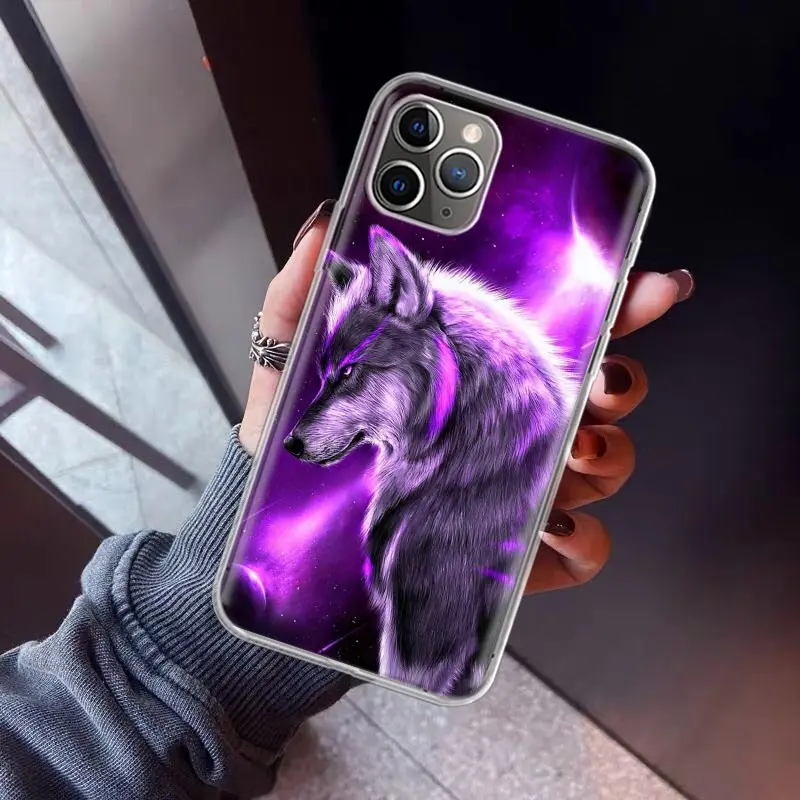 The Wolf Phone Case For Apple iPhone 11 13 14 15 16 12 Pro Max SE X XR XS 7 8 Plus Pattern Soft TPU Back Cover 11 13 14 Pro 15 +