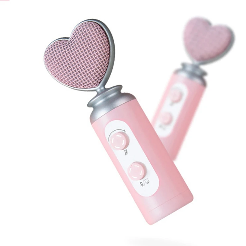 Professional USB Noise Reduction Condenser Microphone For Mobile Phone PC Computer Live Streaming Pink