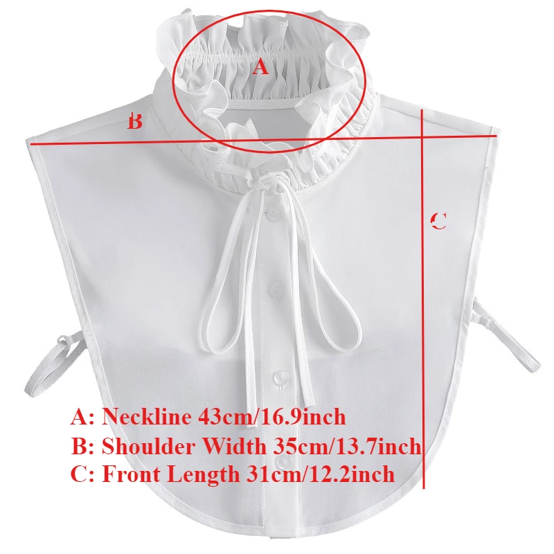 한국 스탠드 Bowknots 셔츠 가짜 칼라 프릴 에지 스트랩 하이 칼라 가을 스웨터 블라우스 탑 Derachable Tie Collars