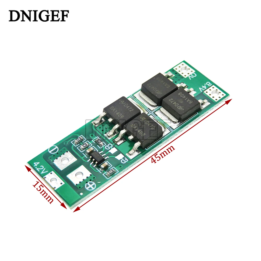 DNIGEF 2S 20A 8,4 V 18650 Lithium-Batterie BMS Board Balance Protection Board