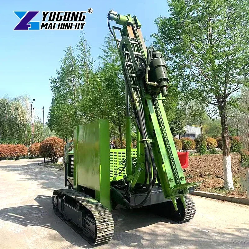 Hot Sale Solar Driver Pile Helical Screw Pile Driver Hydraulic Track Machine Pile Driver 8 Ton Price