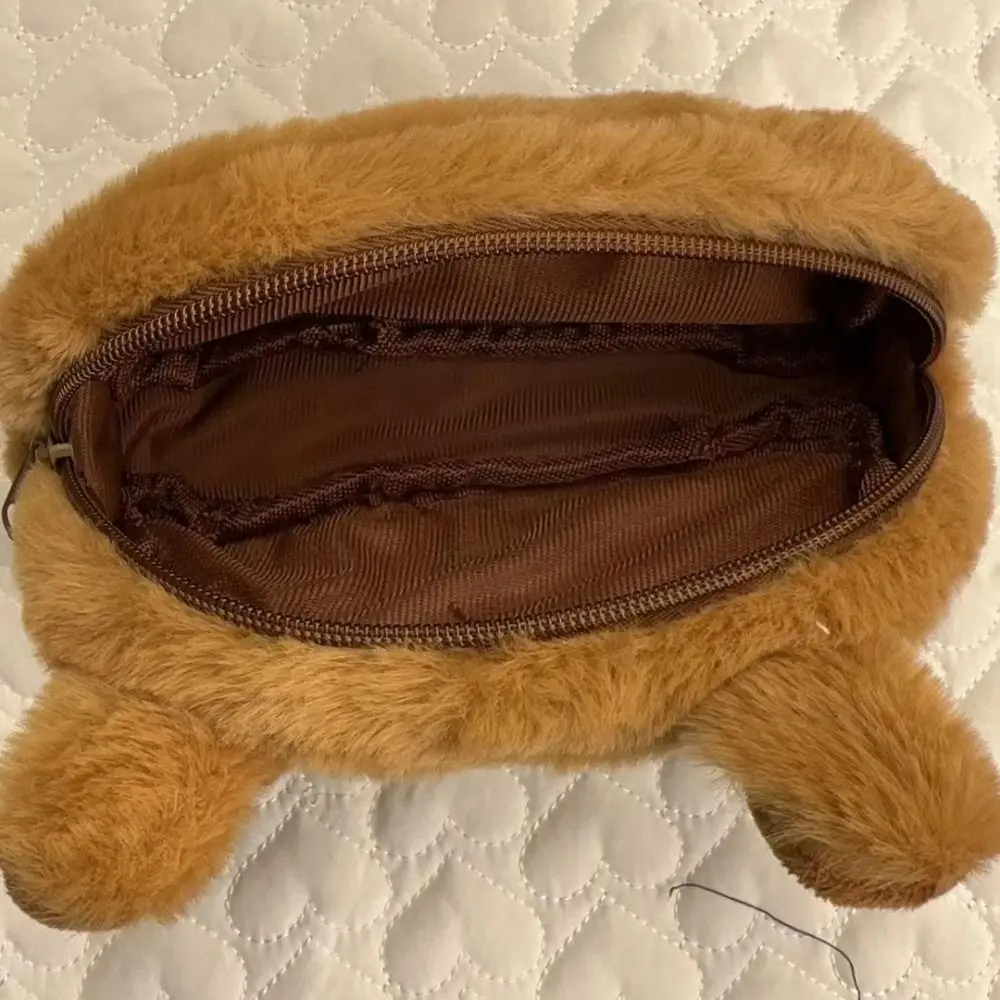 Imagem -02 - Capybara Plush Pen Bolsa Boneca Recheada Bolsa de Lápis Macio Caneta-tinteiro Bonito