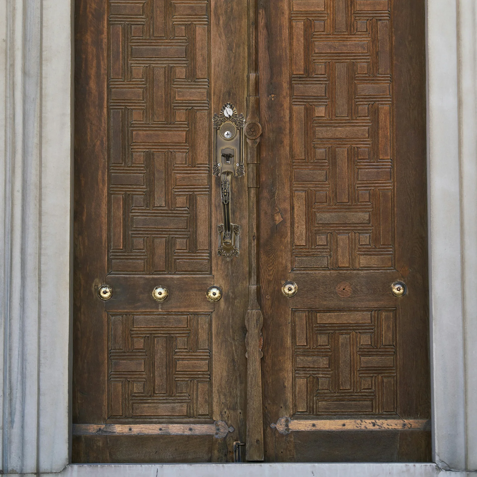 1 مجموعة 1 مجموعة مقبض طقم أمان معدني للدخول الأمامي في الهواء الطلق مقبض الباب في الهواء الطلق قفل الباب قوي قفل الجسم اضغط لفتح #5