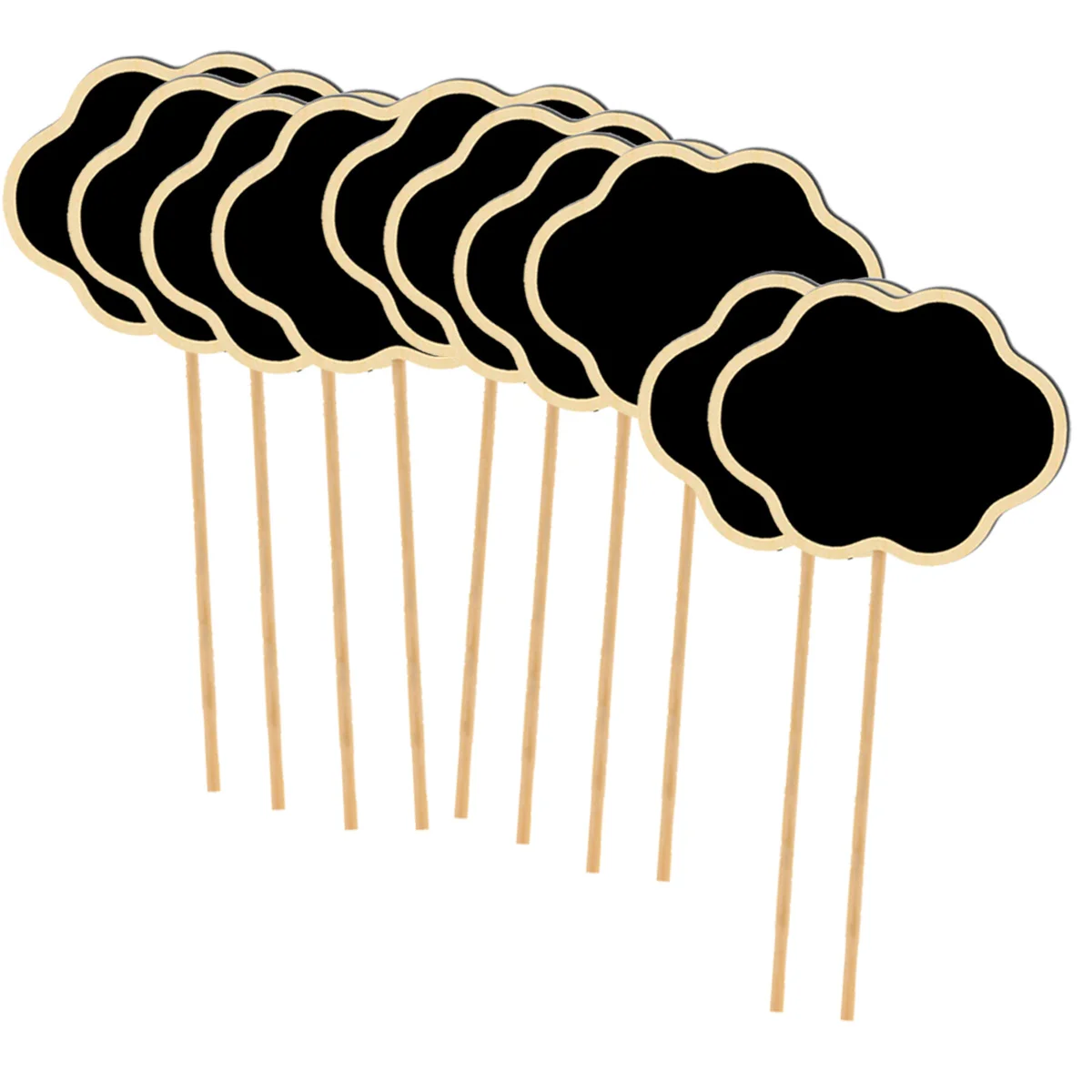 20Pcs Mini Chalkboard Signs Cloud Shape Wooden Blackboards Garden Flower Labels Wedding Party Decoration Message Board
