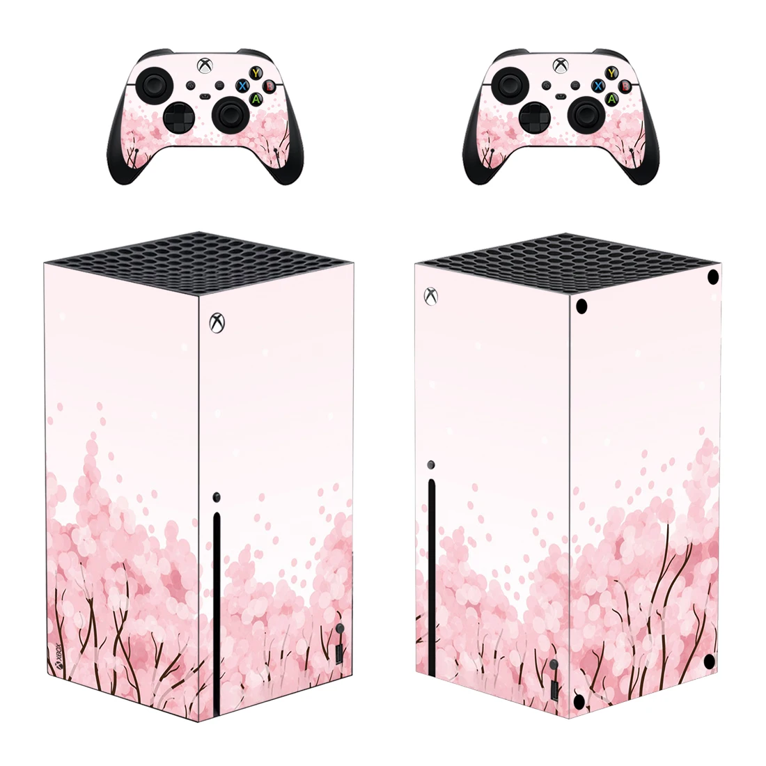 Hoa Anh Đào Kiểu Xbox Dòng X Miếng Dán Da Dành Cho Tay Cầm & 2 Bộ Điều Khiển Decal Vinyl Bảo Vệ Da Phong Cách 1