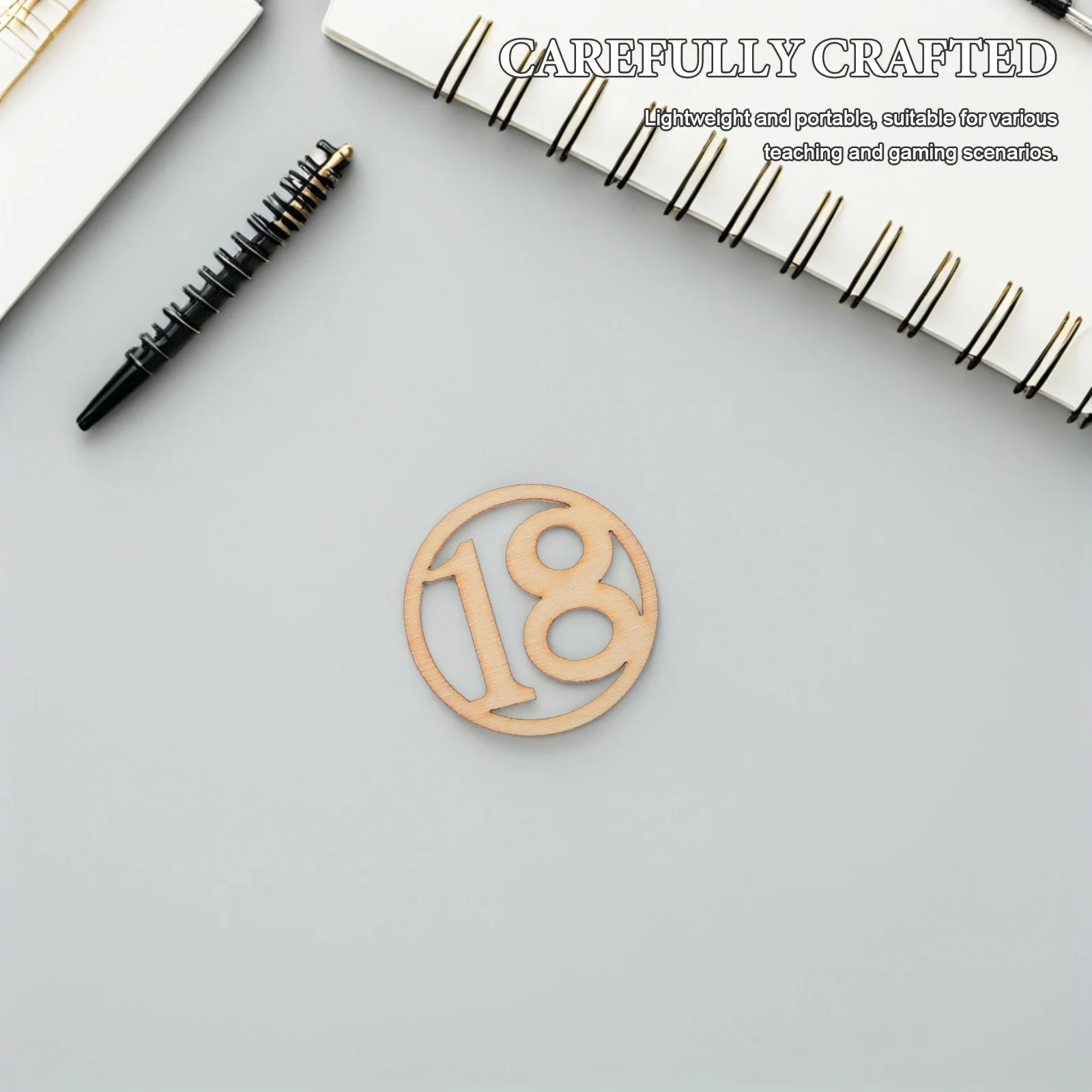 

31pcs Wooden Numbers For Crafts Unfinished Wood Slices 1-30 Hollow Out Round Cutouts Paintable Diy Ornaments Kids Math Learning