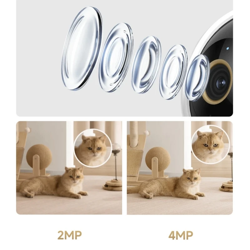 Xiaomi Smart Camera C500 Dual Lens Version 4MP Security Camera 360° AI Detection Full Color Night Vision WiFi 6 Mi Home APP view 5