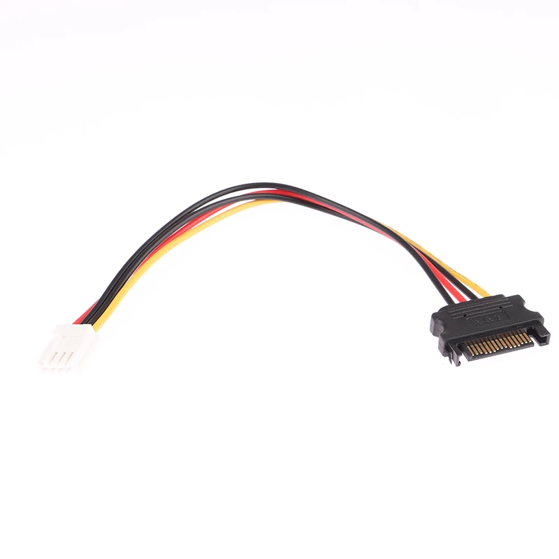 （CC44）SATA Adapter PC Computer Molex IDE 4 Pin Male To SATA Male Adapter Power Cable Cord 20cm