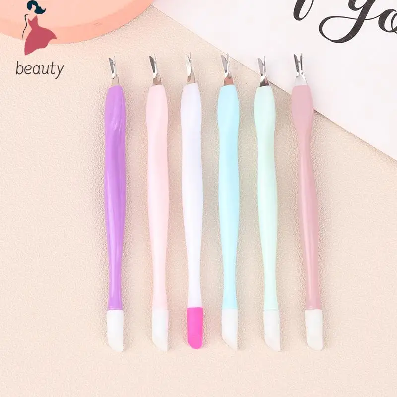 1Pcs Dead Skin Remover Nail Art Fork Cuticle Remover Nipper Pusher Trimmer Stainless Steel Pedicure Nails Care Nail Tools