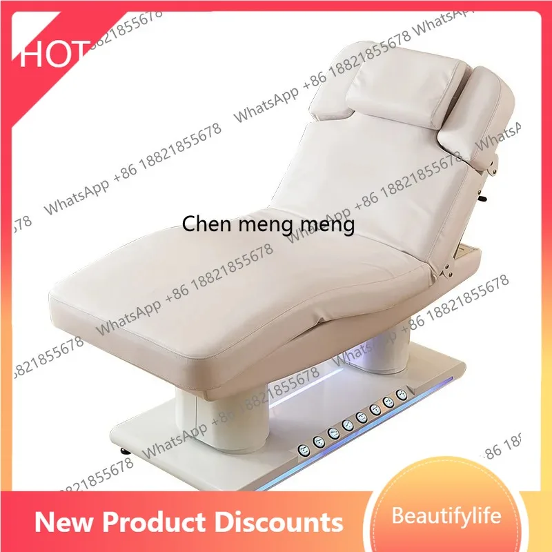 

A38 Deluxe electric beauty bed, massage treatment, multi-functional beauty salon special bed surface heating lifting double armr