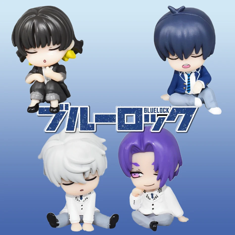 

Sleep Q-Version Blue Lock Gk 5cm Anime Figure Isagi Yoichi Bachira Meguru Shoulder To Shoulder Kawaii Model Statue Kid Toy Gift