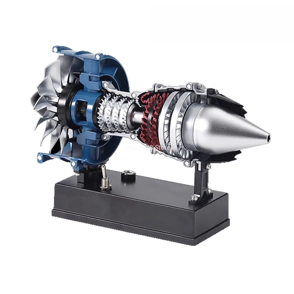 TECHING C919 항공기 엔진 모델 조립 키트 DIY 풀 메탈 TR900 터보팬 모델 장식물 물리 실험 모델 장난감