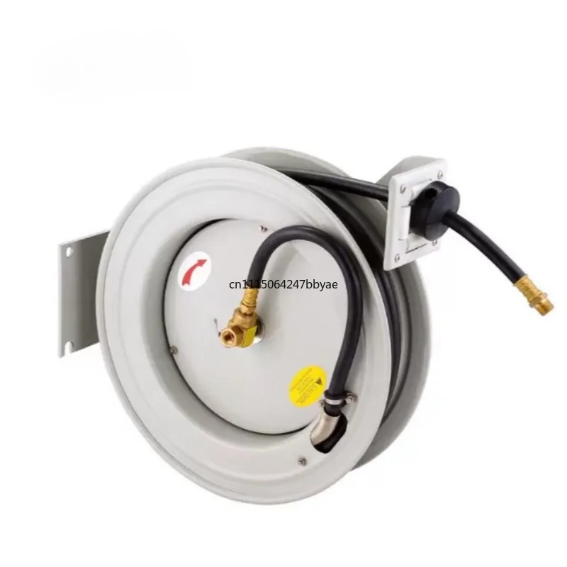 For 3/8''x15m Automatic Retractable Air Hose Reel Pneumatic Tube Winder