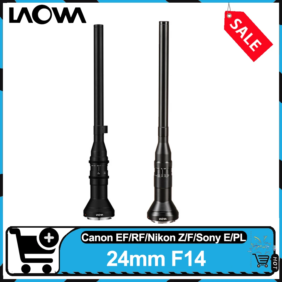 

Laowa Full Frame 24mm F14 2X Macro Probe Lens Manual Focus Insect Lens for Canon EF/R Nikon Z/F Sony E PL