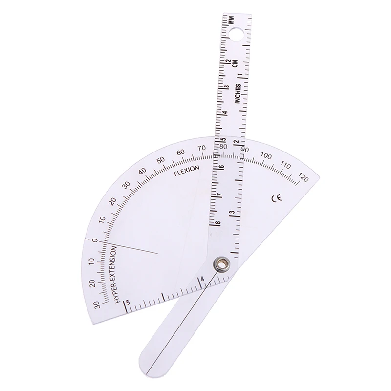 New PVC Medical Finger Goniometer Plastic Protractor 180 Degree Angle Ruler Finger Ruler 13.5*5cm Cheap Wholesale