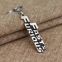 Fast and Furious Keychain Letter Text Pendent Metal Keyring Gift For Man Woman Chaveiro Accessory Jewelry Gift