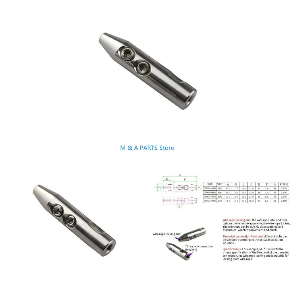 

Кабельный рельс U1JF Swage резьба для 3 мм 4 мм 5 мм 6 мм терминала терминала.