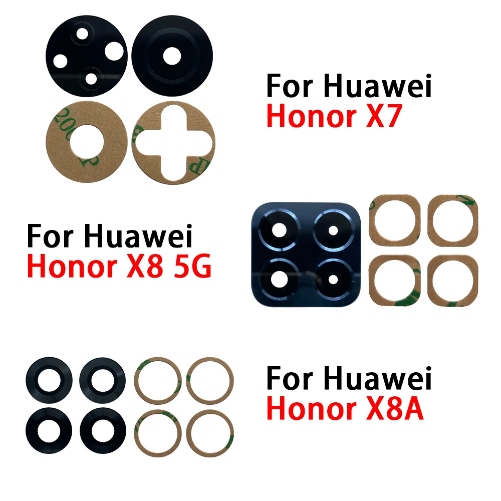 Rear Back Camera Glass Lens Cover For Huawei Honor 90 60 70 80 Se Pro X6 X7 X7A X8A X30 X40 X8 4G X9 5G With Adhesive Sticker