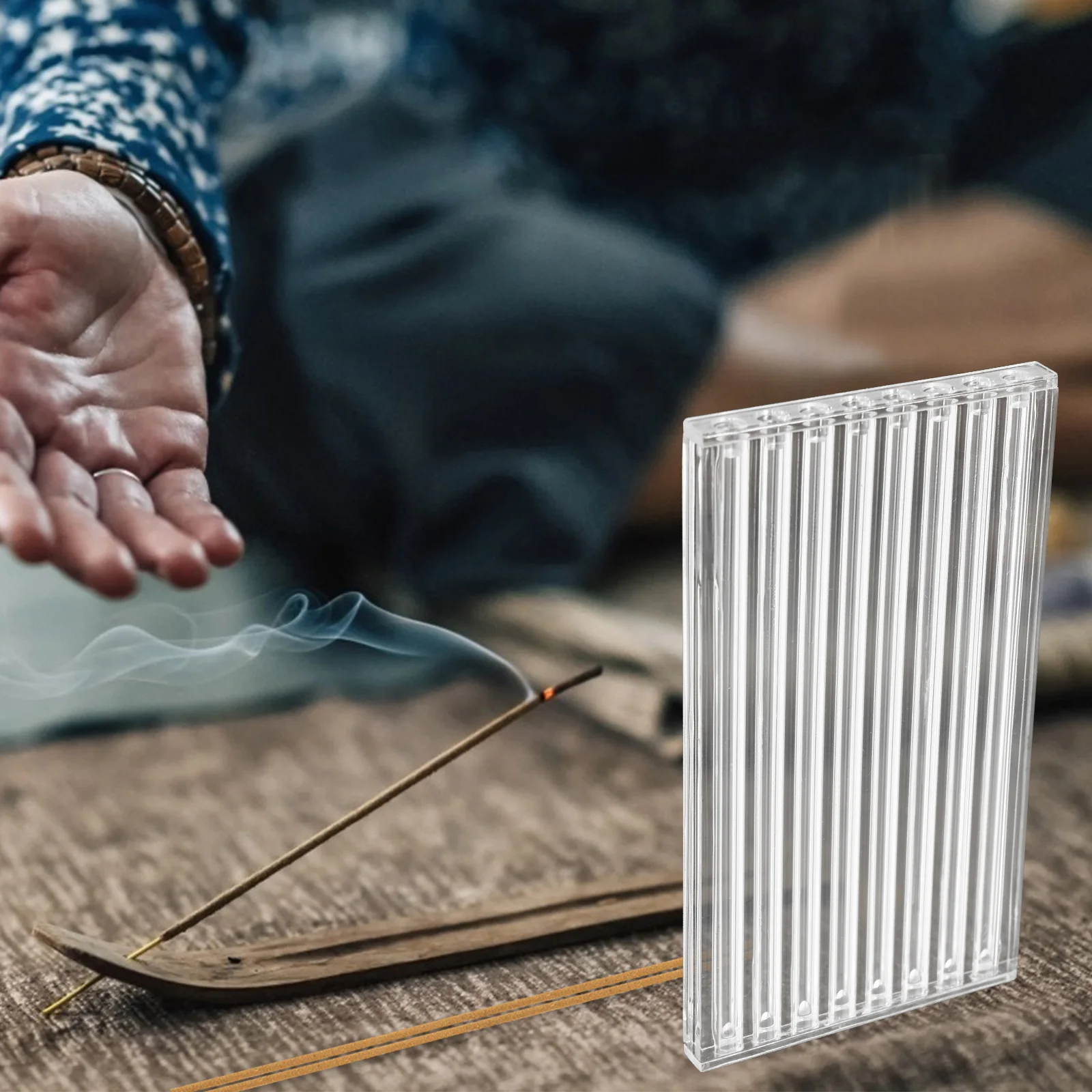 

4Pcs Lab Test Tubes Transparent Plastic Storage Tubes Clear Incense Stick Holders Sample Containers for Incense Preservation