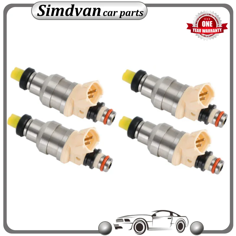 

4PCS 15710-58B00 195500-2400 INP-470 Fuel Injectors for Suzuki Sidekick X-90 1.6L Chevrolet Tracker Geo Tracker 15710-57B00