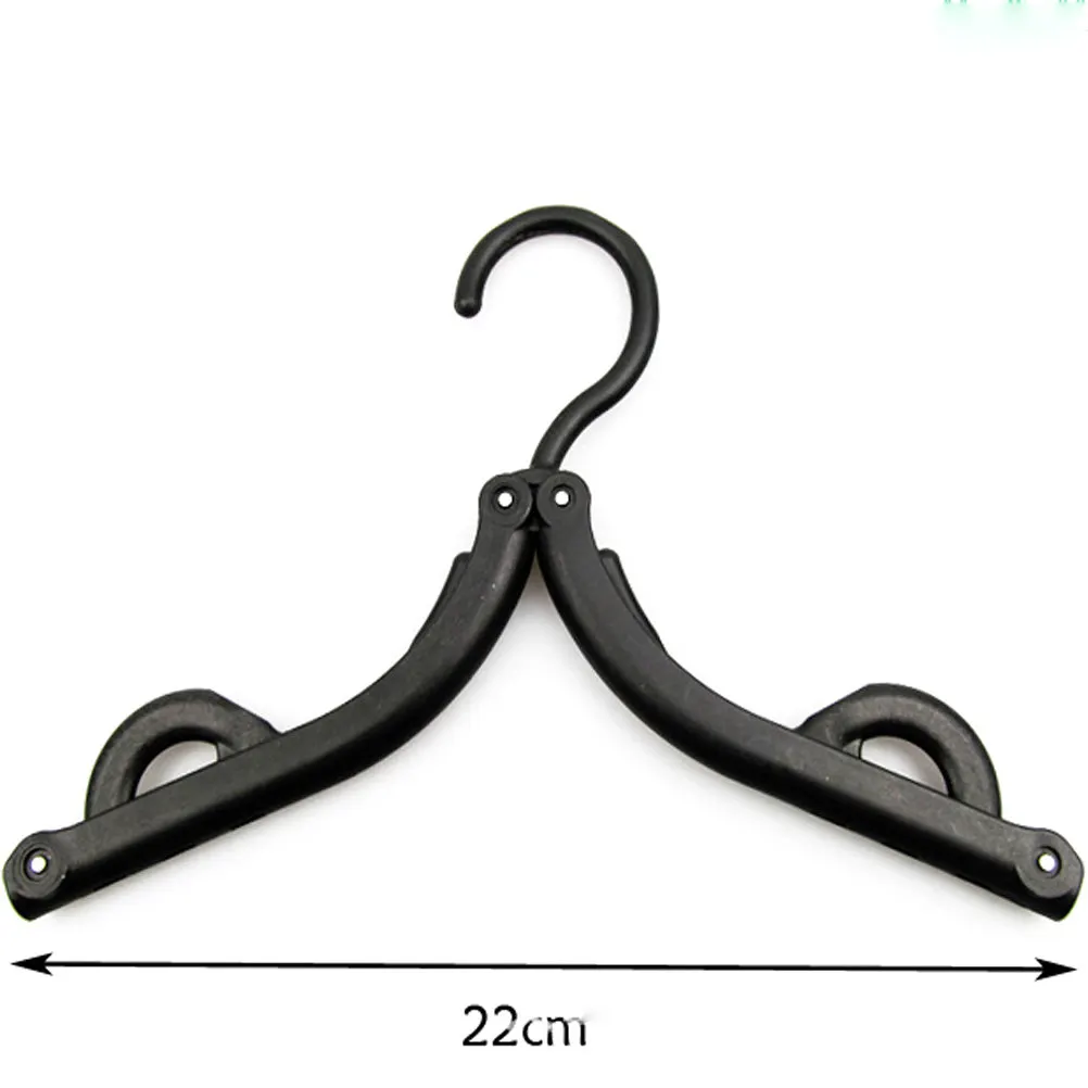 12pcs Portable Folding Clothes Hangers Travel Accessories Foldable Clothes Drying Rack for Travel Business Trip(Random Color) view 5