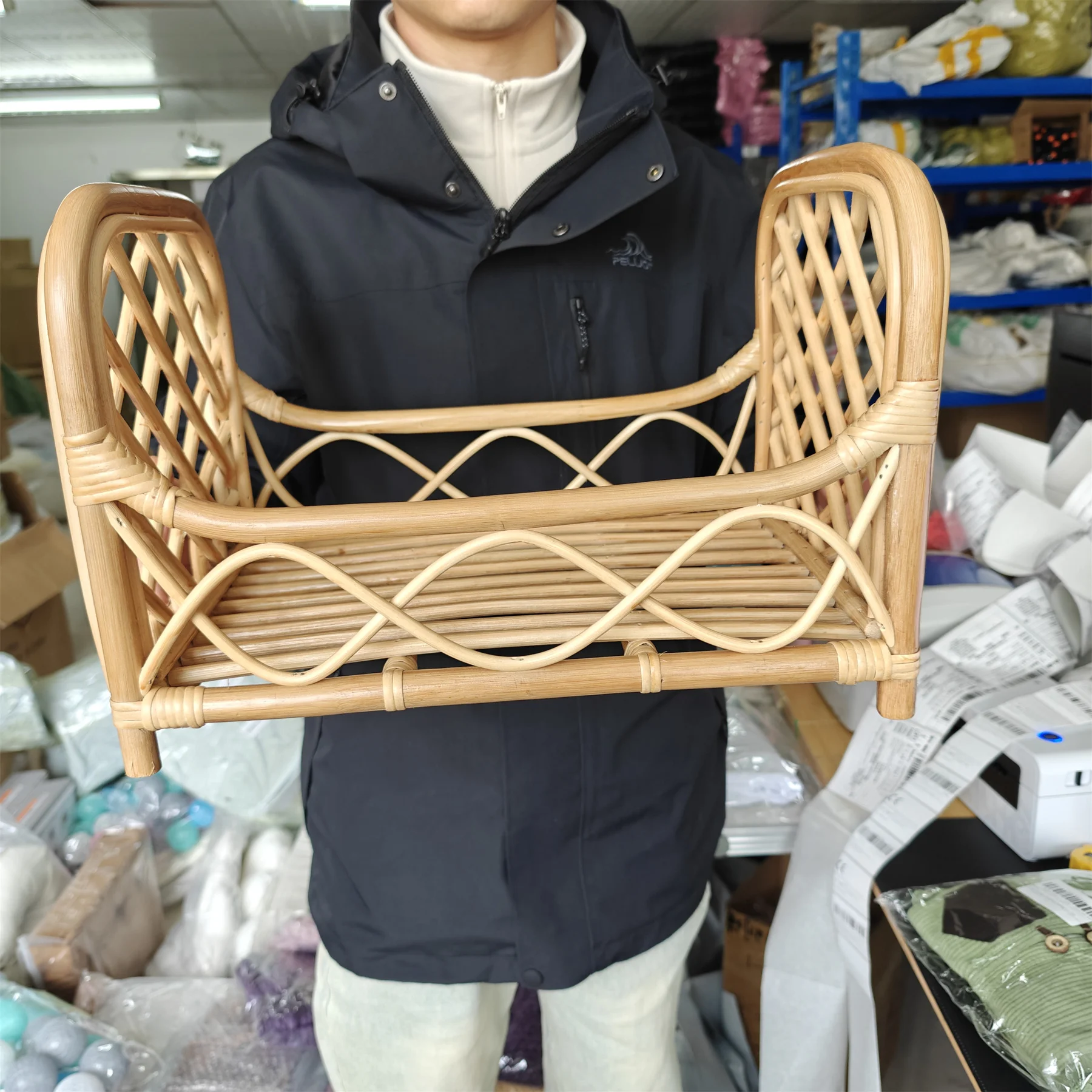 Newborn Photography Props Basket Bed Retro Chair Baby Bed Container Photography Pose Furniture Shooting Studio Accessories