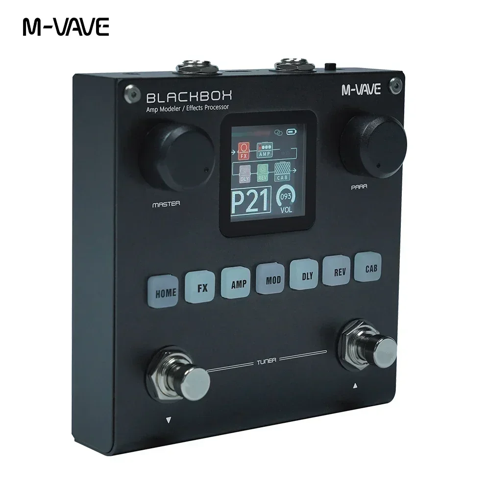 M‑VAVE Blackbox Guitar Effects Pedal Multi Effects Processor AMP Modeler Rechargeable For Electric Guitar Bass