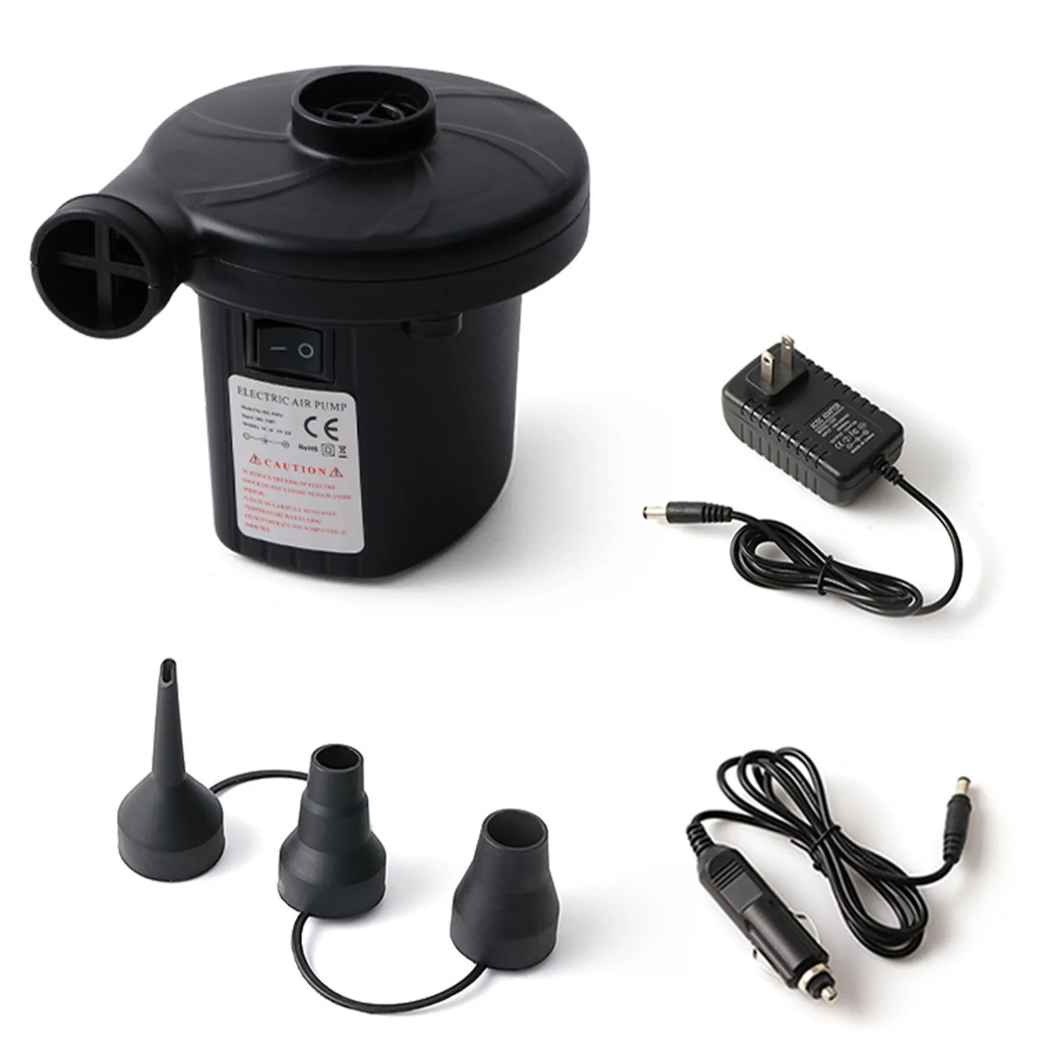

Multi-Function Inflatable Pump Electric Air Mattress Pump for Swimming Ring Air Mattress Pool Toys Floating Bed ﻿2025 New