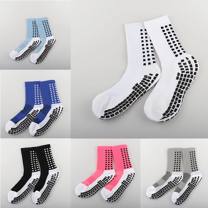 Socks Calf Football ANTI Mid New Non SLIP Slip Soccer Cycling Sports Socks Mens 39-48