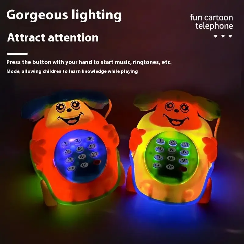 1 pçs educacional cedo dos desenhos animados música carro máquina brinquedos elétricos crianças cantando telefone carro brinquedo educação jogo para crianças presente