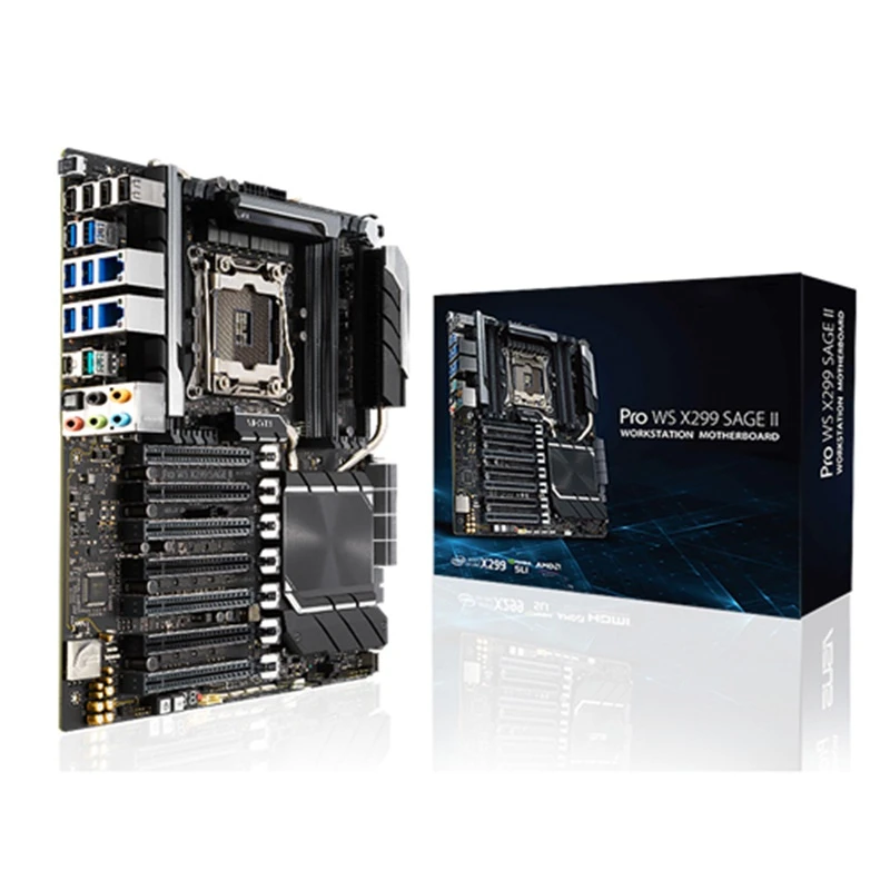 

Pro WS X299 SAGE II, материнская плата для рабочей станции LGA2066, ядро процессоров серии X