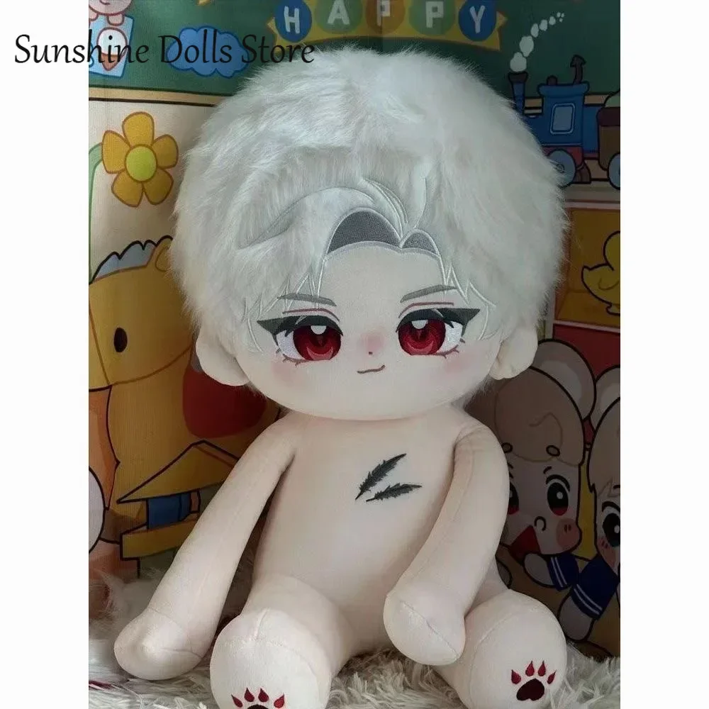 Sylus Anime Love and Deepspace Cosplay Soft Plush Doll Body Dress Up Stuffed Pillow Sitting Posture Figures Christmas Gift 40CM