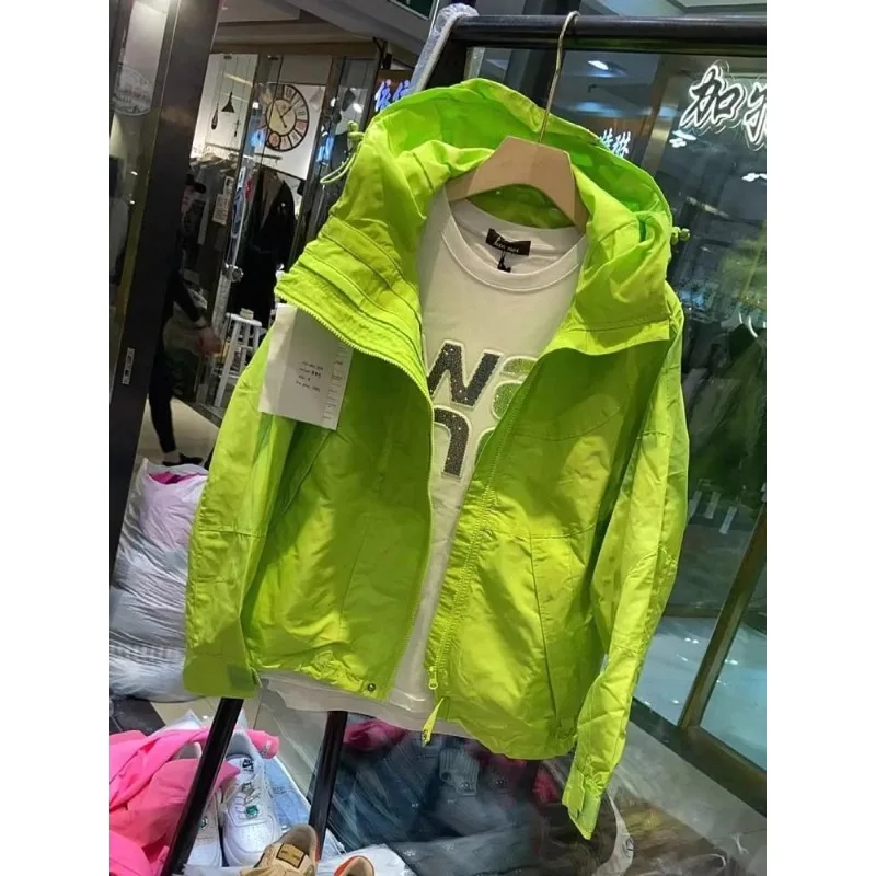 Men's Spring Punching Jacket Cardigan Hooded Zipper Sunscreen Loose Atmosphere Personalized Niche Vintage Design Brand Trends