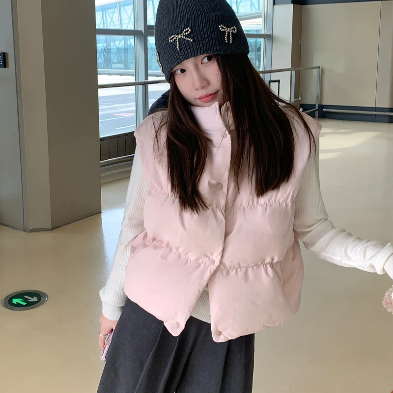 Korean Style Vest Jacket Short Autumn Winter New Arrival Small Size Premium Feeling Shoulder Pad Women's Fashion Inner Wear