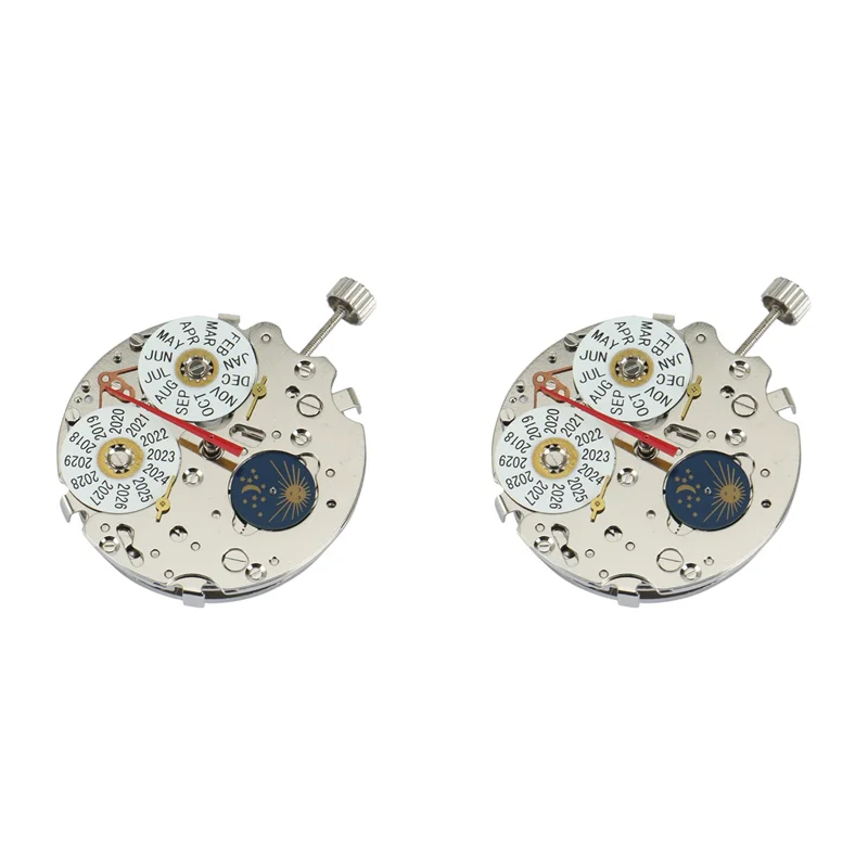 

【CLEARANCE】2X Multifunctional Moon Phase Day Date Seagull ST1655 Automatic Mechanical Movement