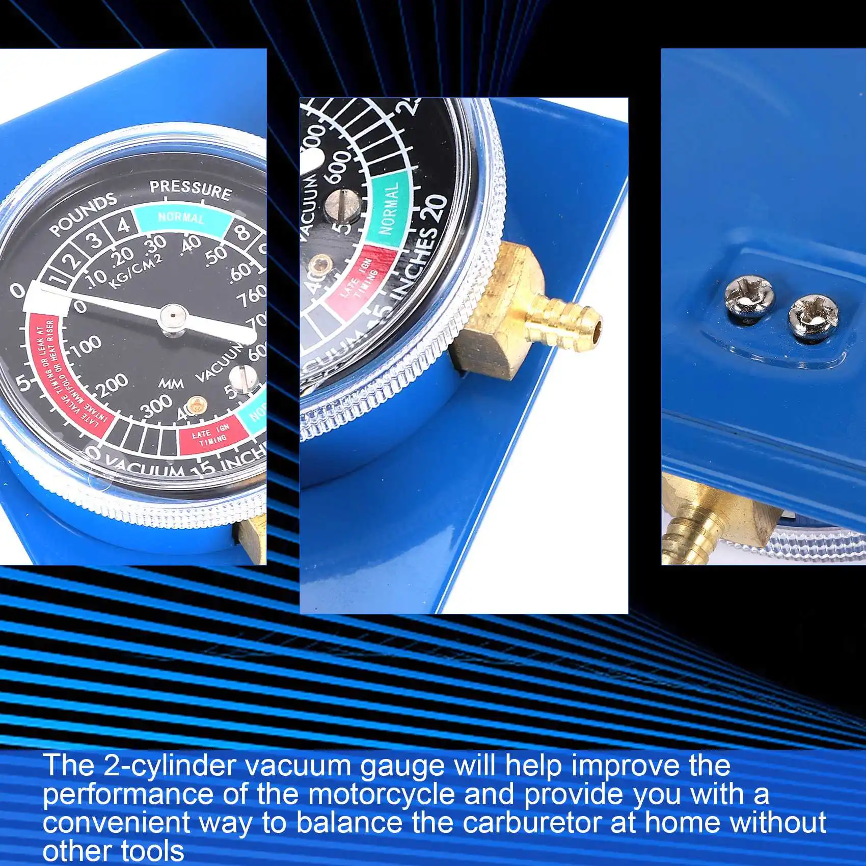 

2Pcs Motorcycle Carburetor Synchronizer Vacuum Gauges Tool Carb Vacuum Gauge Balancer For /Honda/Suzuki