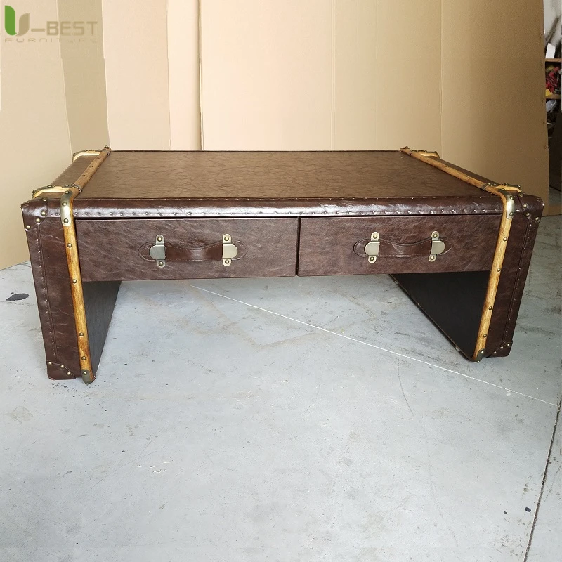U-best Aviator Writing Desk Genuine Aircraft Table Aluminum Loft Industry Mid Century Aviation Office Furniture