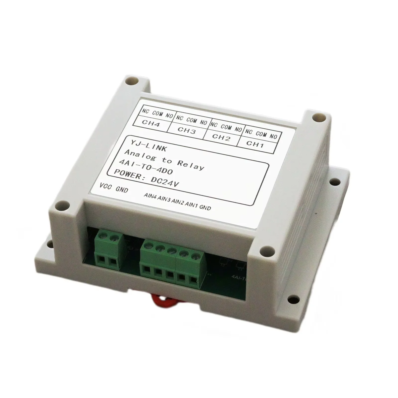 Analog Signal Triggers 4-channel Relay Output 4-20mA Current 0-10V Voltage Control Relay Module