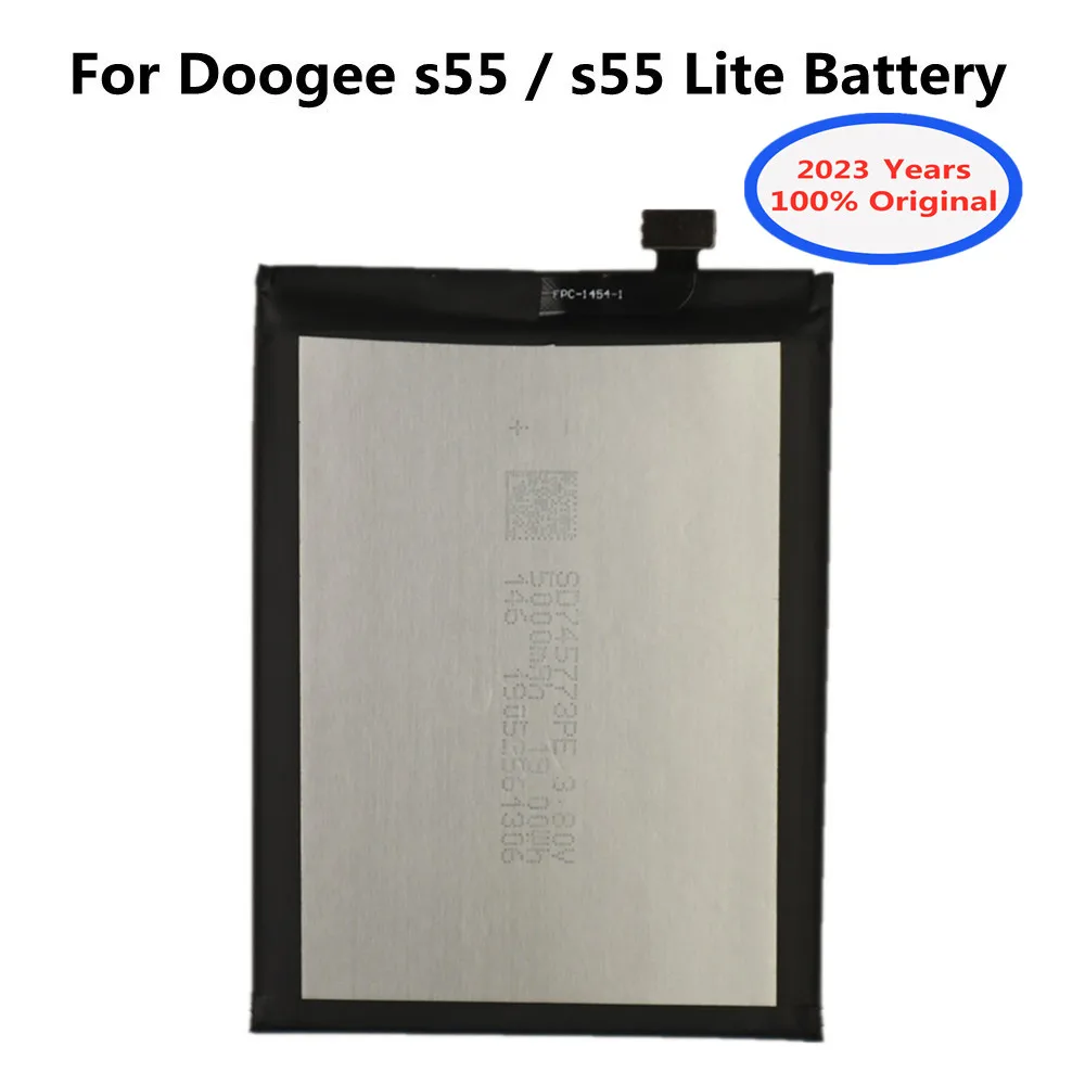 

2023 Years New 100% Original Battery For DOOGEE S55 / s55 Lite 5500mAh Battery Bateria In Stock