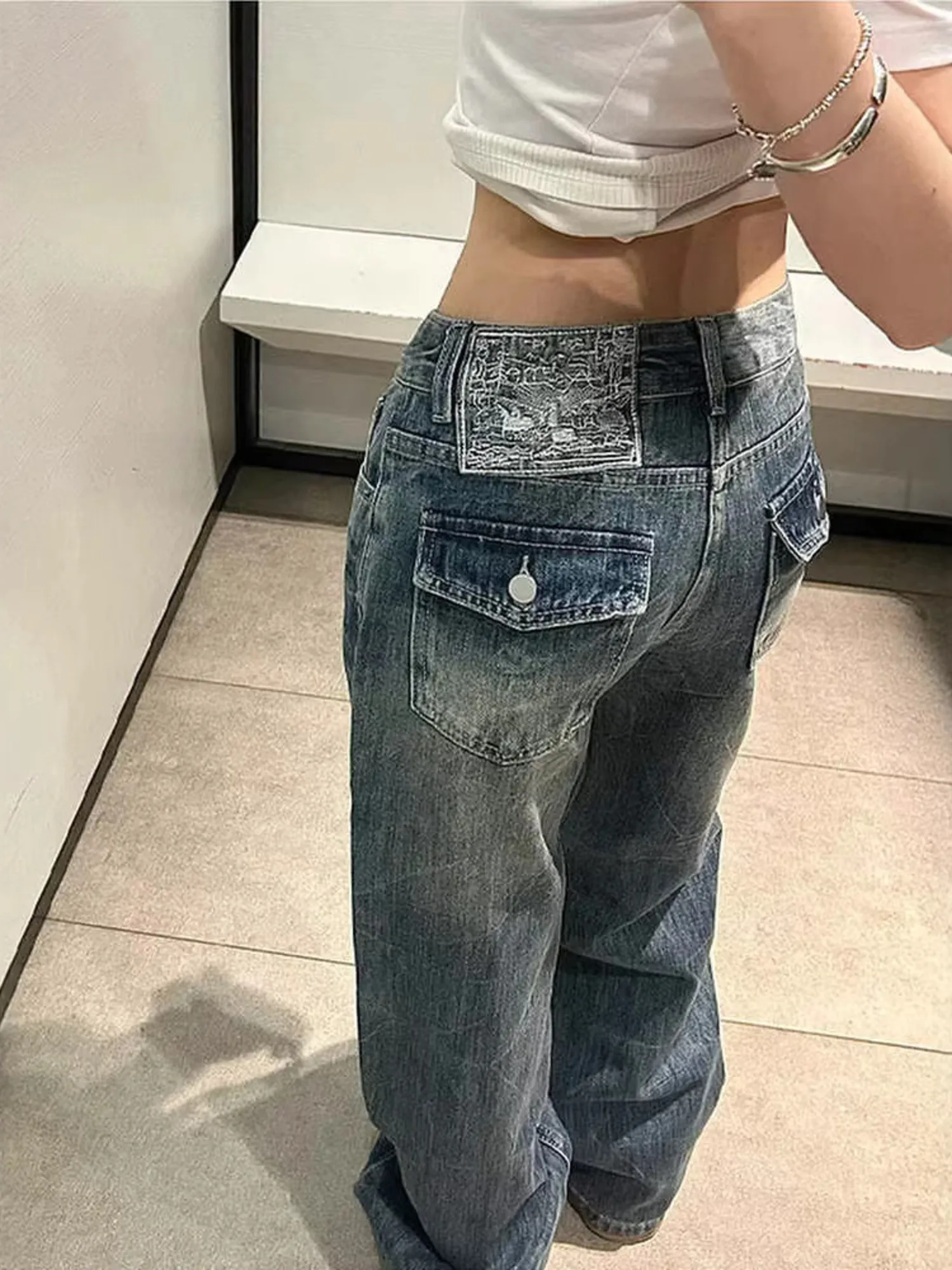 Women's Y2K Baggy Jeans Low Ri - Y2K Winter Clothing review and price