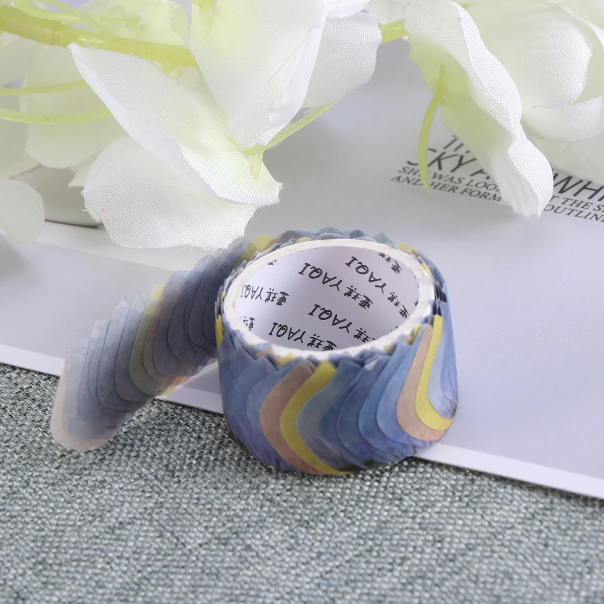 

Decorative Stickers Washi Tape Scrapbook Hand Account Masking Petal Craft DIY Supplies Planner Organizer Gift Wrapping
