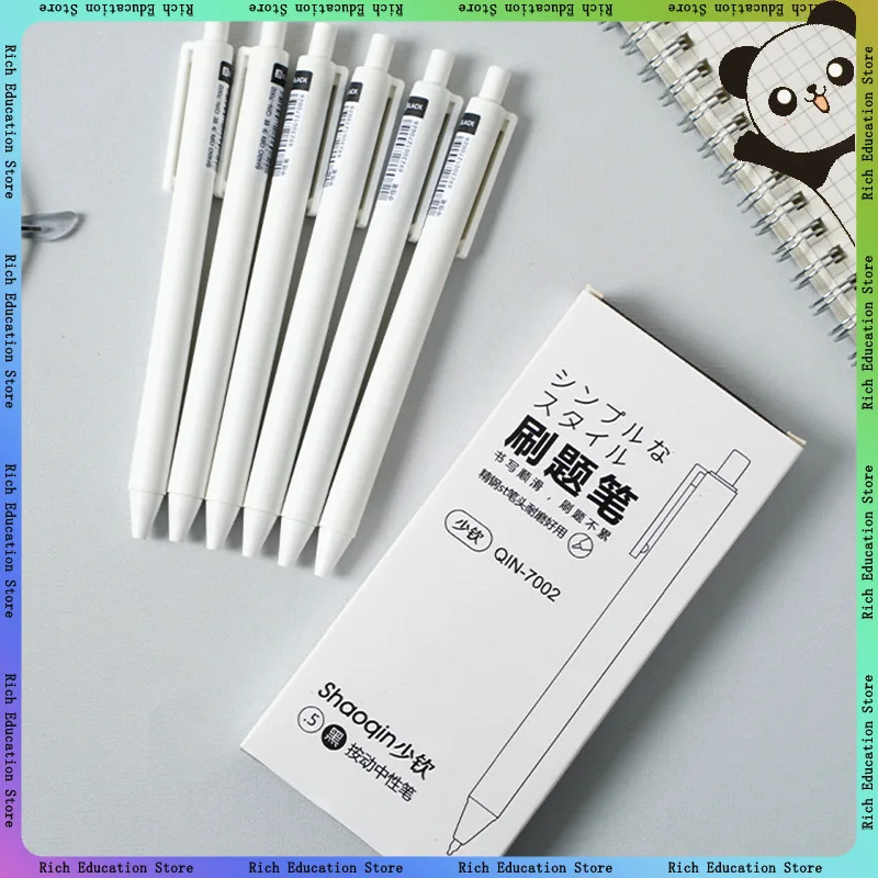 أنيق الحد الأدنى 0.5 مللي متر انقر قلم محايد اللون قيمة جمالية عالية لامتحان مكتب استخدام الطالب سؤال بالفرشاة أداة هلام القلم