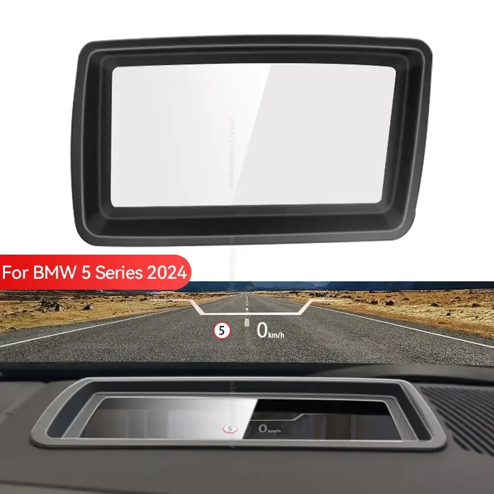 سيارة Hud عرض الغطاء الواقي HD الزجاج المقسى المضادة للانعكاس رئيس يصل عرض حامي لسيارات BMW 5 سلسلة i5 G60 2024