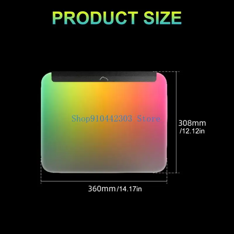 

L4MD LED Gaming Mouse Pad 7 Color Light Extended Soft Computer Mouse Mat Nonslip Rubber Base Decorations for Gaming Esports