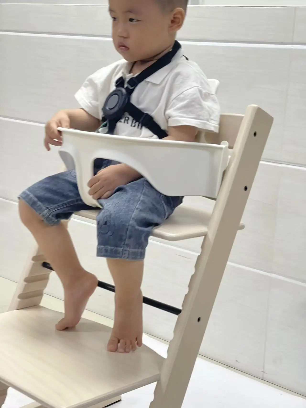 أشرطة أمان بخمس نقاط لـ stokke tripp trapp harness2 حزام أمان للأطفال كرسي مرتفع كرسي طعام خشبي تسخير 2