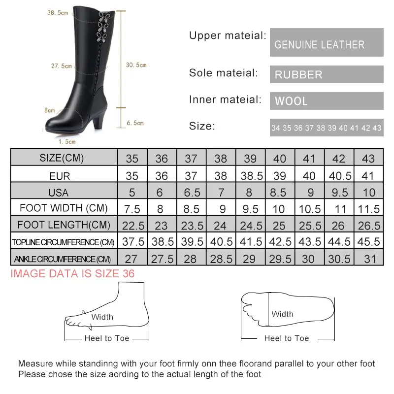 AIYUQI Women High Boots Shiny 2024 New Genuine Leather Wool Warm Women Winter Boots High Heel Fashion Office Boots Women